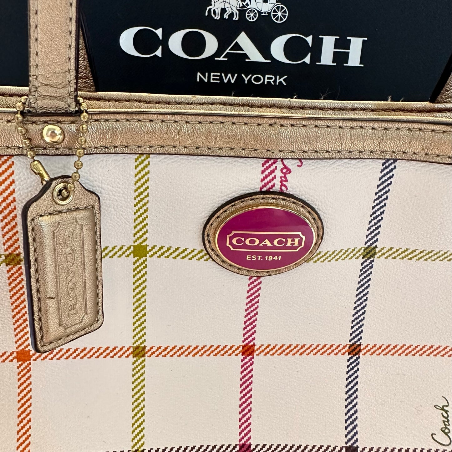 COACH Tattersall Mini Bag