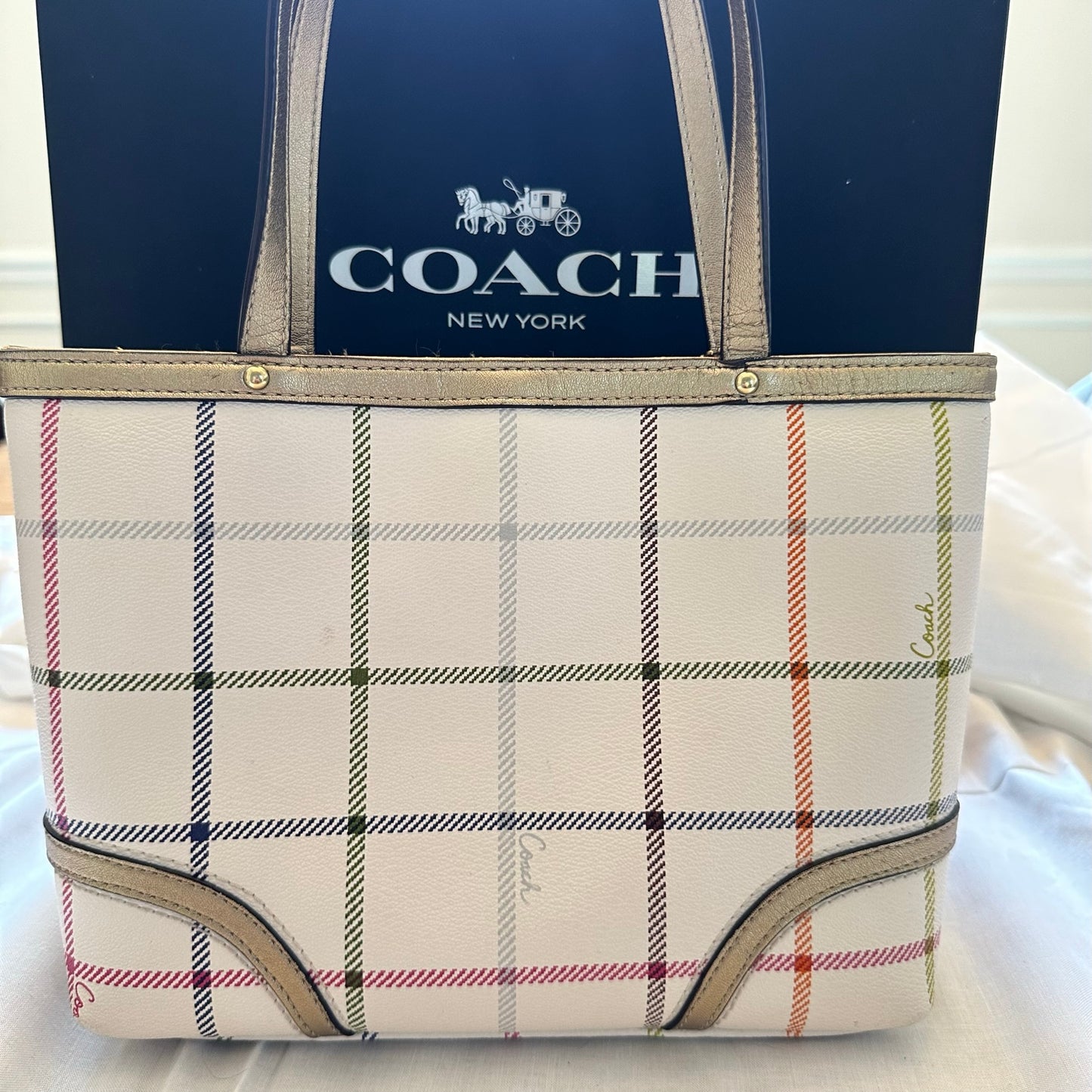 COACH Tattersall Mini Bag