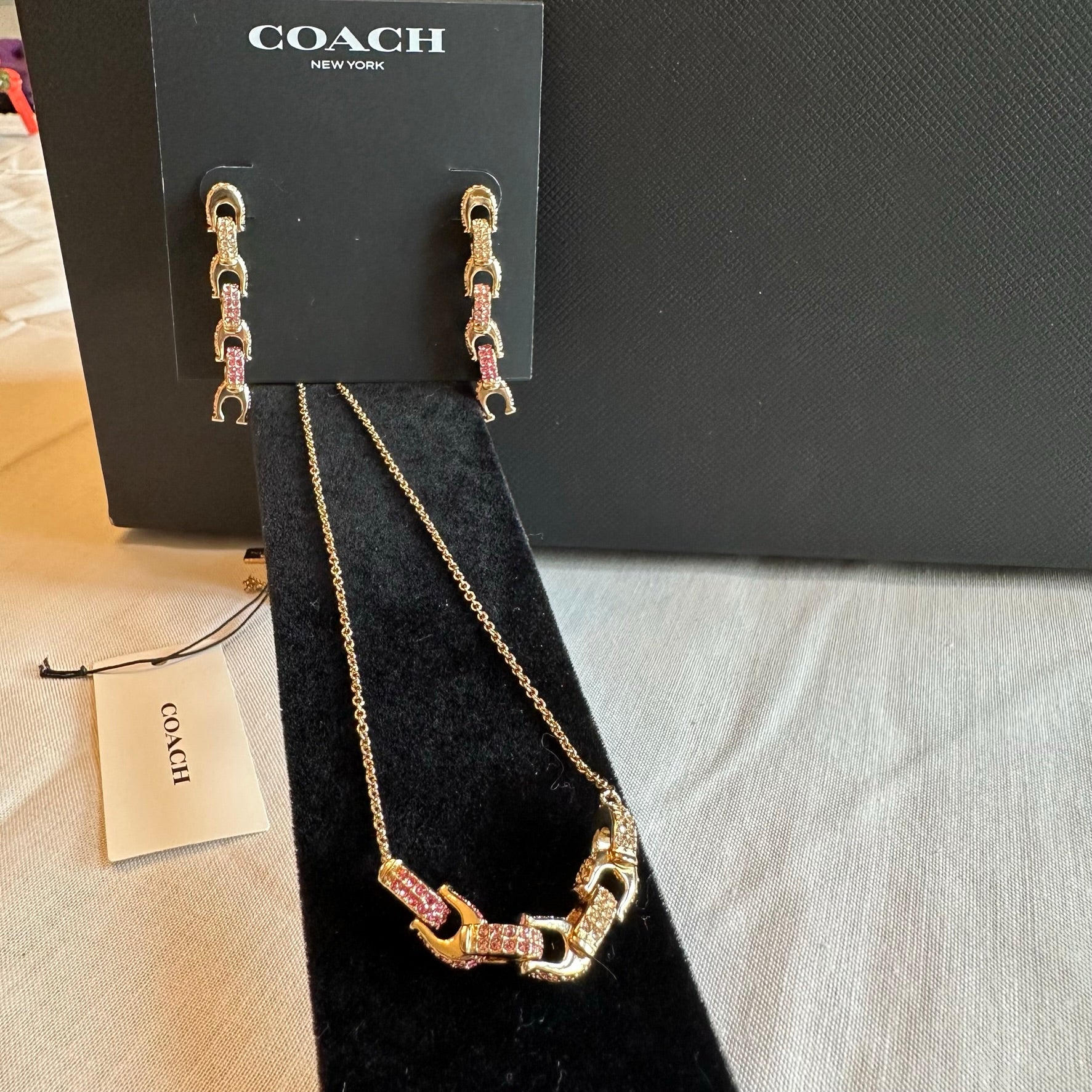 Coach Necklace retailer & Earrings