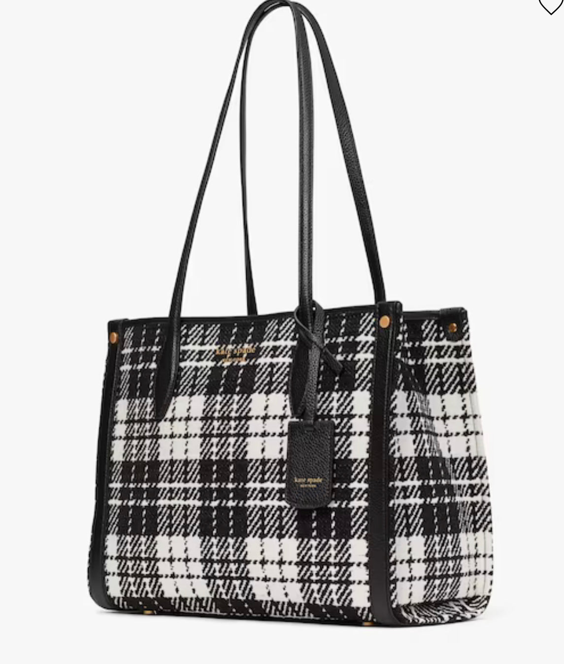 Kate Spade Market Posh Black & White Tote