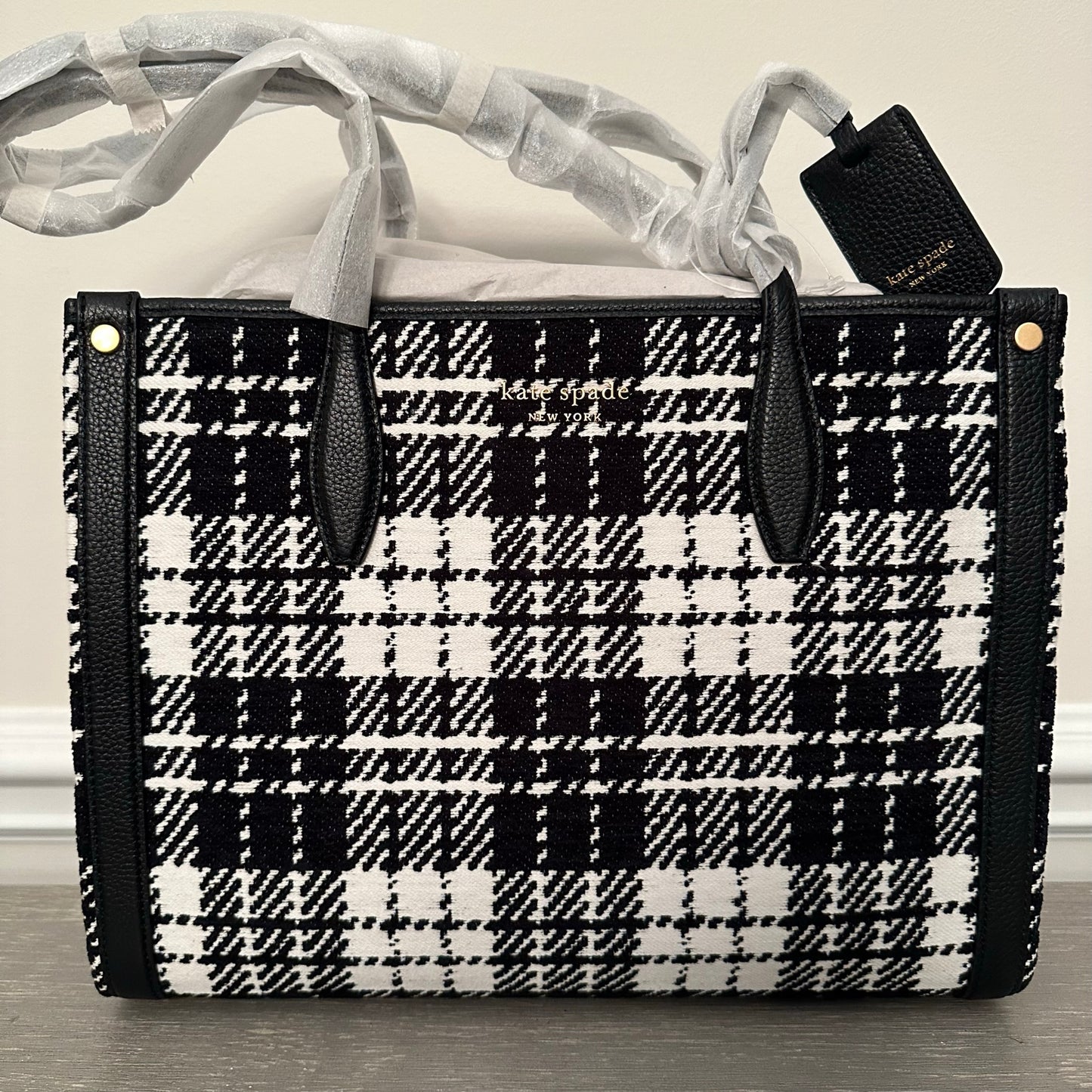 Kate Spade Market Posh Black & White Tote